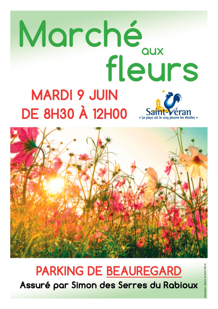 affiche marche aux fleurs 2026